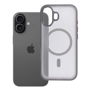 OEM Ohišje za iPhone 17 Flexline Mag Cover, združljivo z MagSafe, sivo