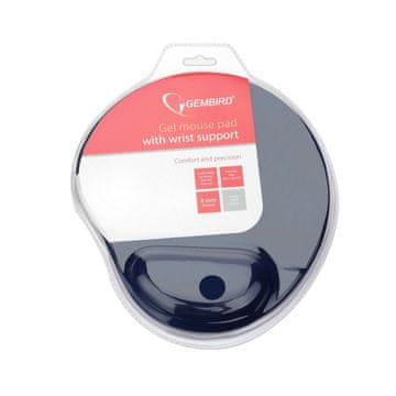 OEM Ergonomična podlaga za zapestje za miško MP-GEL-BLUE 260x220, modra