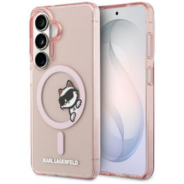 Karl Lagerfeld KARL LAGERFELD etui za SAMSUNG S26 KLHMS26S6HCPSCP (Magnetic IML Peekaboo Choupette) roza