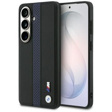 Bmw BMW ovitek za SAMSUNG S26, združljiv z MagSafe, BMHMS26S25PCPSKB (Perforated Stripe Logo), modri
