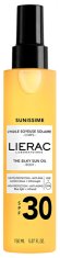 Lierac Olje za zaščito pred soncem SPF 30 Sunissime (svilnato olje za sončenje) 150 ml