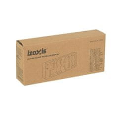 slomart IZOXIS Budilka LED barvna ura s prikazom temperature in datuma, USB