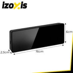 slomart IZOXIS Budilka LED barvna ura s prikazom temperature in datuma, USB