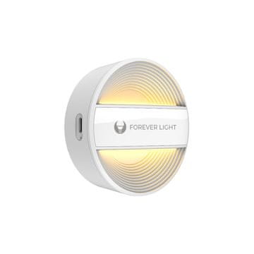 slomart Forever Light Nočna svetilka FLC-20 Alma PIR - Okrogla, bela, s senzorjem gibanja