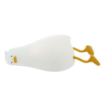slomart TelForceOne Nočna svetilka Raca FNL-01 - Bela, silikonska, LED