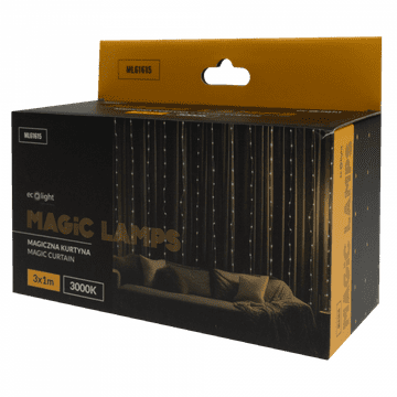 slomart Eco Light Magična LED kurtyna 200LED, 3m*1m, topla bela (3000K), IP65