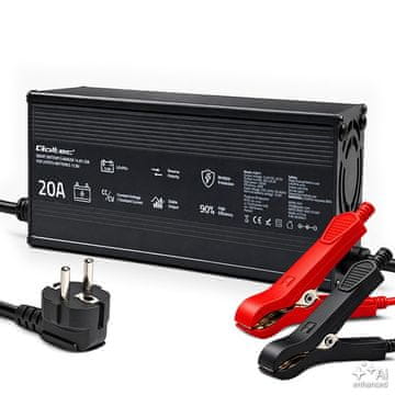 slomart Qoltec polnilnik za akumulatorje LiFePO4 12V, 20A