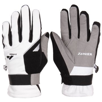 Zanier Loipe softshell rokavice belo-črna oblačila velikost 7,5