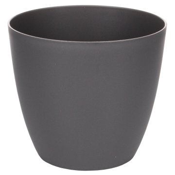 Plastkon Ella Mat okrasni lonec antracit premer 25 cm
