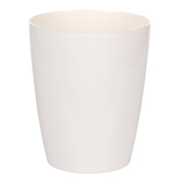 Plastkon Okrasni lonec Ornella bele barve premera 11 cm