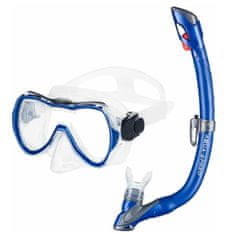 Aqua Speed Otroški potapljaški komplet Enzo+Evo modra temna različica 27062