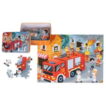Merco Gasilski tovornjak puzzle 100 kosov paket 1 paket