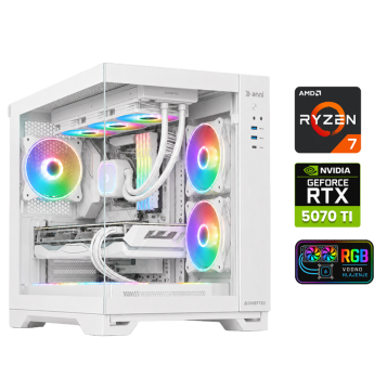 Anni Gamer Elite računalnik, AMD Ryzen 7 9800X3D, 32GB, SSD2TB, RTX 5070 Ti, FreeDOS