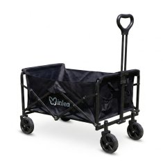Inlea zložljiv transportni voziček TRAX LITE s 5-palčnimi kolesi - črn