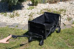Inlea zložljiv transportni voziček TRAX LITE s 5-palčnimi kolesi - črn
