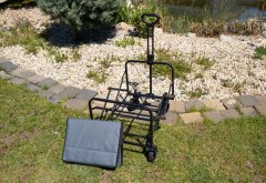 Inlea zložljiv transportni voziček TRAX LITE s 5-palčnimi kolesi - siv