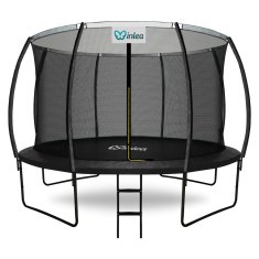 Inlea ULTIMATE jump trampolin 366 cm z notranjo zaščitno mrežo - črna