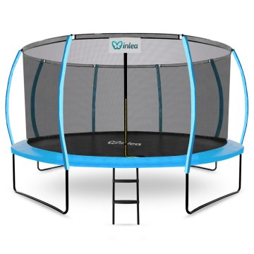 Inlea ULTIMATE jump trampolin 430 cm z notranjo zaščitno mrežo - svetlo modra