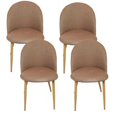 Inlea jedilni stol COMFI set 4 - bež