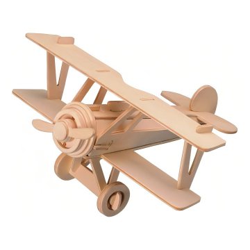 Woodcraft Lesena 3D sestavljanka Biplane
