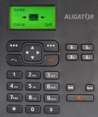 Aligator Namizni telefon T100 Black