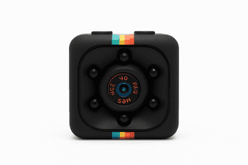 KJB HD Mini Camera - 1080P Portable Nanny Cam for Discreet Security Black