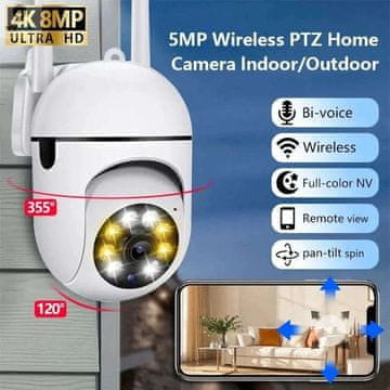 KJB Brezžična 360° WiFi nadzorna kamera 1080p HD EU-vtič