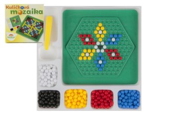 Teddies Mozaik kroglice s pinceto majhne 250 kosov plastike v škatli