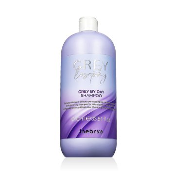 Inebrya GREYlosophy Grey By Day Shampoo nežen tonizirajoči šampon za naravno sive in pobarvane lase unisex