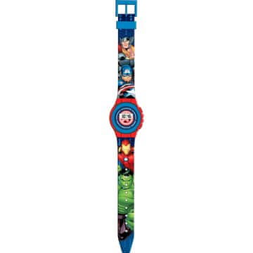 Northix Otroška digitalna ura Marvel Avengers, vodotesna, LED zaslon