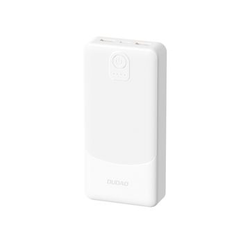 DUDAO Powerbank Dudao K10 10000mAh 2.4A 2x USB-A - bela