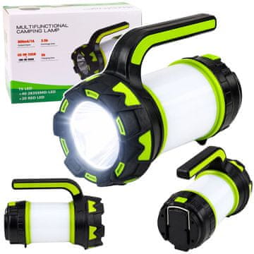 LAMPA Kamp svetilka/svetilka LED 2v1 akumulatorska