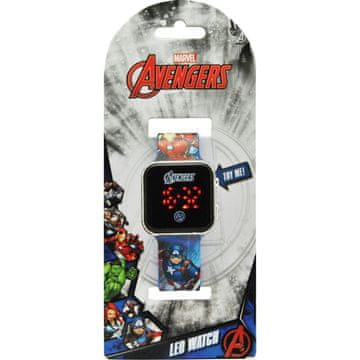 Northix Marvel Avengers LED ura za otroke, nastavljiv pas