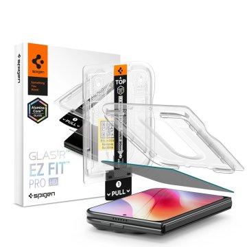 Spigen Glas.Tr Ez Fit Privacy zaščitno steklo za iPhone Duo, črno