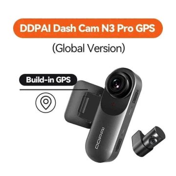 KJB Avtomobilska kamera DDPAI Mola N3 Pro 2,5K z GPS in Wi-Fi N3 Pro GPS