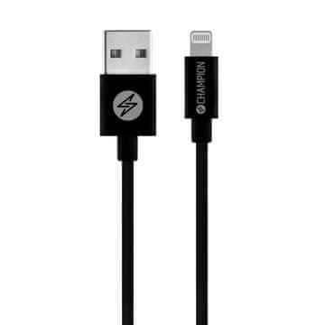 Champion USB-A na Lightning kabel 2m črn