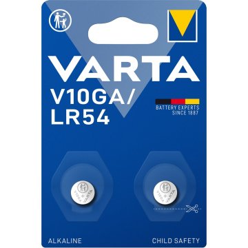 Varta V10GA / LR54 1,5 V alkalna baterija 2 paketa