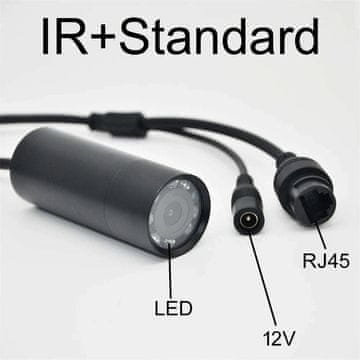 KJB Mini vodoodporna IP kamera 5 MP za nadzor pri šibki svetlobi 5 MP, standardna IR različica