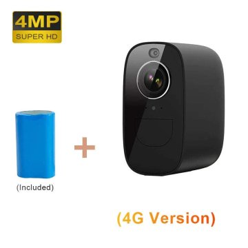 KJB Zunanja baterijska kamera 4G LTE 4 MP za oddaljeni nadzor 4 MP, 4G, brez kartice