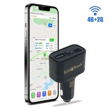 KJB GPS sledilnik 4G za avtomobil z izhodoma USB in USB-C 909L – 4G