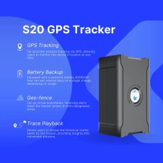 KJB Prenosni GPS sledilnik z baterijo 6000 mAh 6000 mAh