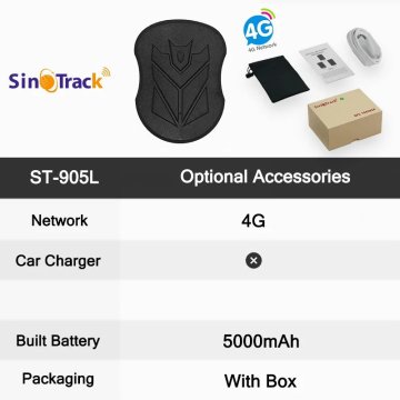 KJB Vodoodporni avtomobilski GPS sledilnik z baterijo 10000 mAh ST905 4G s škatlo