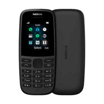Nokia Nokia 105 2019 Dual SIM klasični mobitel, črn