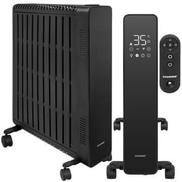 slomart Kaminer Arvell oljni grelnik 2500W WiFi/Pilot - črn