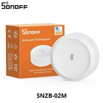 KJB Senzor temperature, vlažnosti in zračnega tlaka Zigbee 3.0 SNZB-02M SNZB-02M