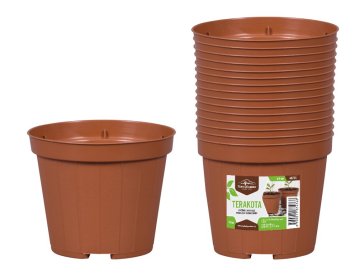 TERAKOTA lonček za sadike d8cm 15pcs