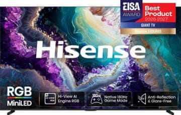 Hisense 100UR8S 4K UHD televizor, VIDAA Smart OS