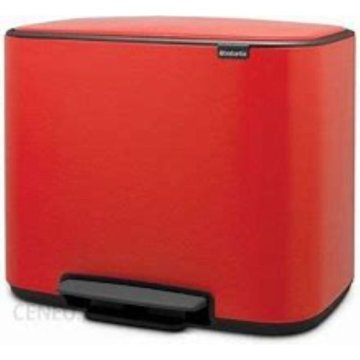Brabantia Koš na pedal 3x11L rdeč 121029