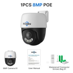 KJB PoE IP varnostna kamera PTZ 8 MP 4K 8 MP 4K, 1 kamera, PoE
