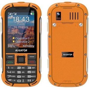 Aligator Mobilni telefon R60 eXtremo Orange
